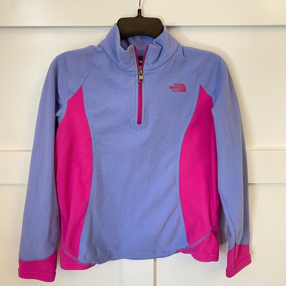 Girls‎ XL North Face 3/4 zip fleece EUC - Picture 1 of 4